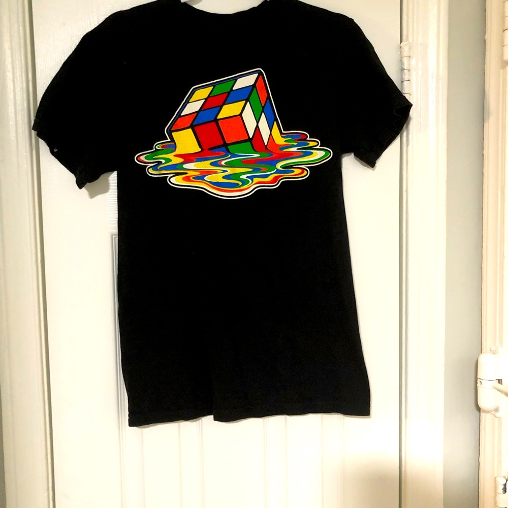 Ripple Junction Black Rubik's Logo Tee